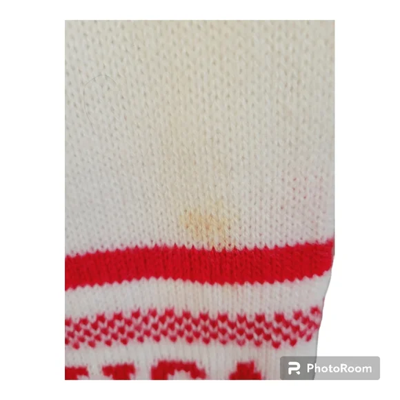 🧣Lululemon Unisex Red White Olympic Cheer Gear Scarf Spell Out Knit🧣 - Picture 8 of 14